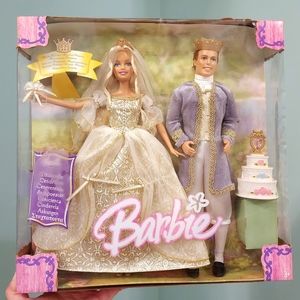 Super RARE Barbie and Ken Cinderella Wedding, Princess Collection, 2005 Year